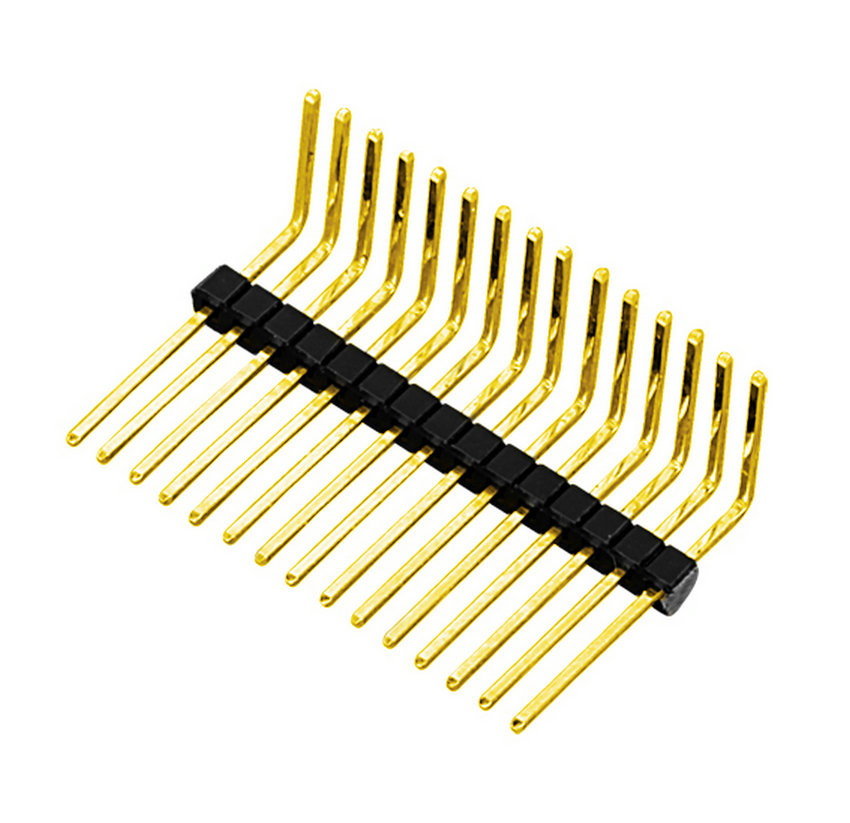 PH1.27mm Pin Header, Single Row Right Angle Type Board-to-board Connector, Pin Connector 