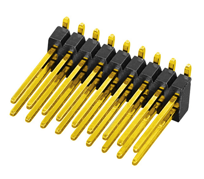 PH1.27mm Pin Header, Dual Row Single Body SMT Type with Post  Pin Connector Board to Board Connector 