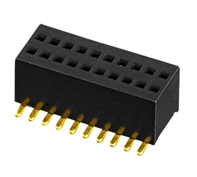 PH0.8mm Female Header H=2.6mm Dual Row U-type SMT-type Board to Board Connector 