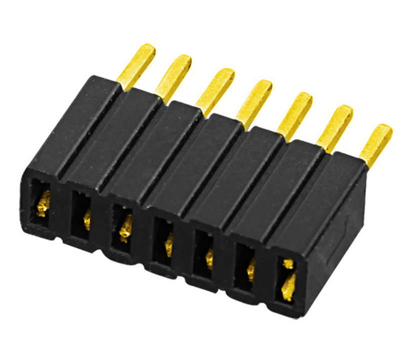 PH1.27mm Female Header  Single Row Y-type Straight Type Board to Board Connector 