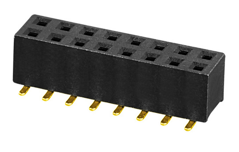 PH2.0mm H=2.0,4.0,4.3,4.6,7.2mm Female Header U-type Dual Row SMT Type with post Board to Board Connector 