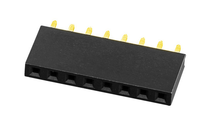 PH2.54mm H=5.7, 7.1, 8mm Female Header Y-type Single Row Straight Type 