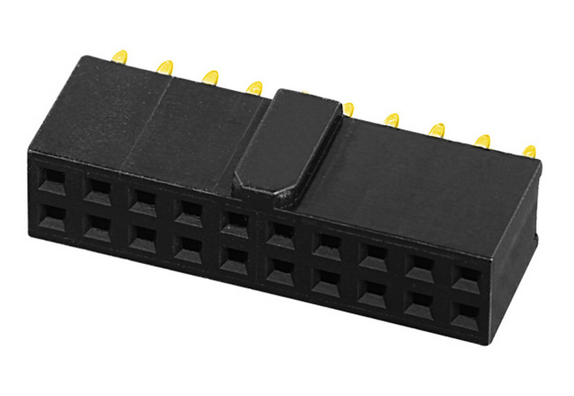 PH2.54mm H=6.5mm Female Header with Bump Y-type Single Row Straight Type Board to Board Connector 