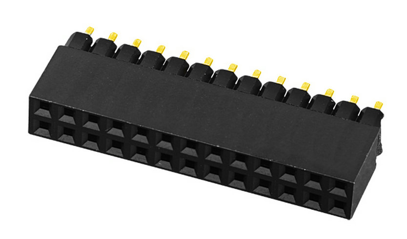 PH2.54mm Female Header Dual Row Dual Body Y-type Straight Type Female Connector 