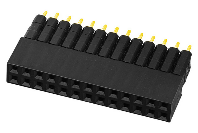 PH2.54mm Female Header Dual Row Four Body Y-type Straight Type Female Connector 