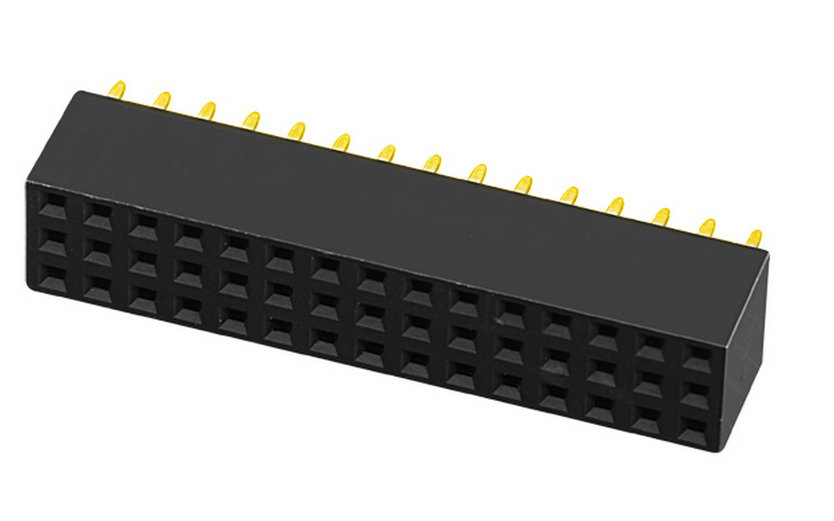 PH2.0mm Female Header Three Row Y-type Straight Type Board to Board Connector 