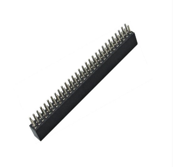 PH1.27mm Machined Female Header H=3.8 Double Row Straight Type