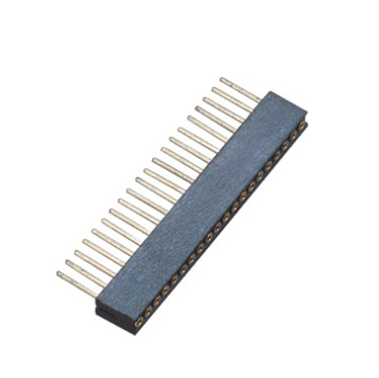 PH1.27mm Machined Female Header H=4.1 Single Row Straight Type