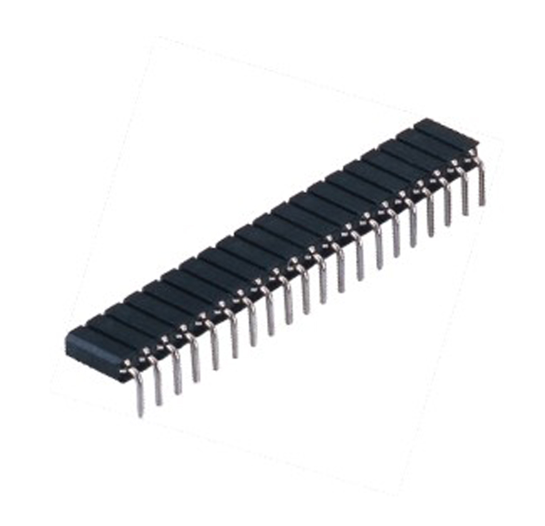 PH2.54mm Machined Female Header H=7.0 Single row Right Angle Type