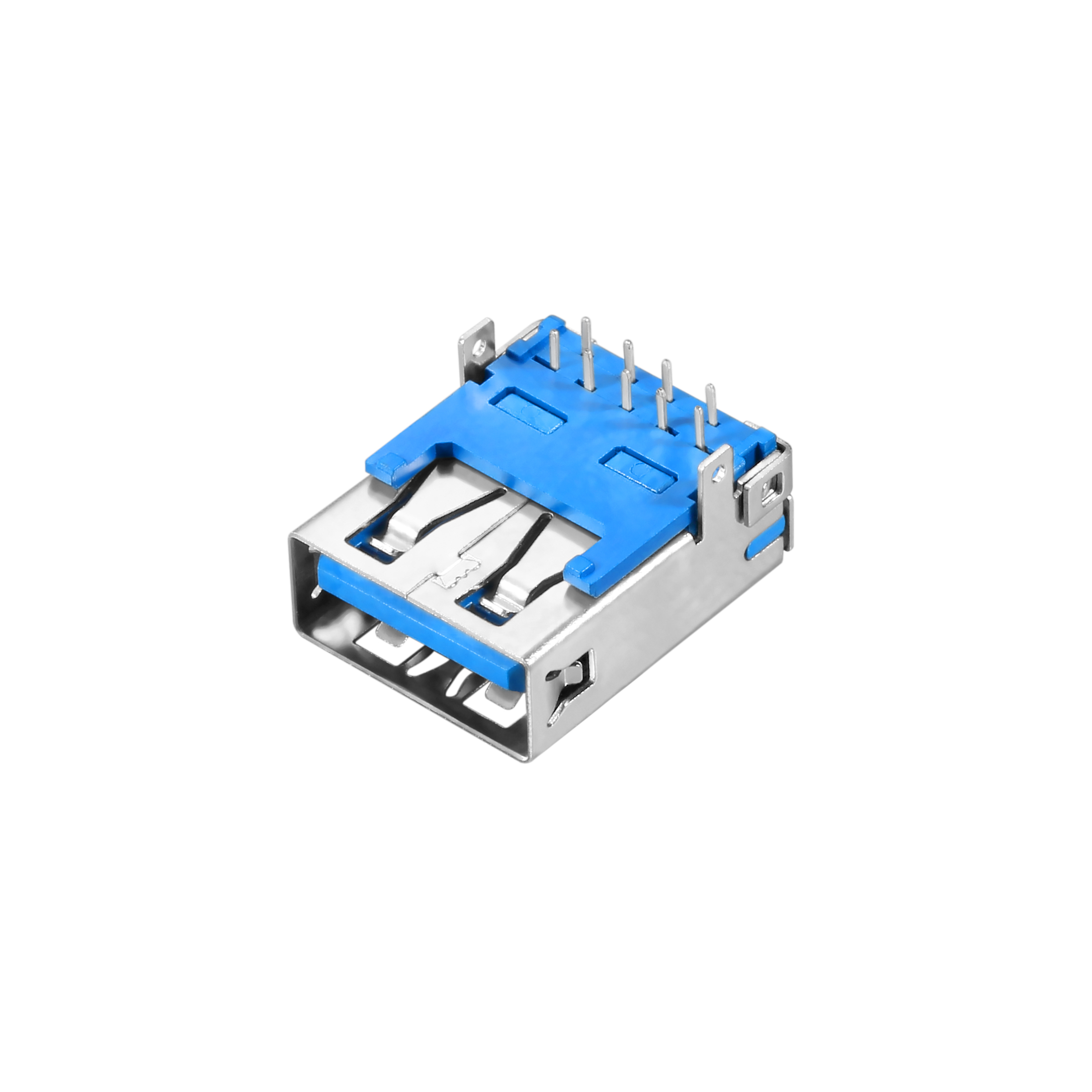 USB 3.0 AF Right Angle Harpoon Feet Type Non Roll Edge