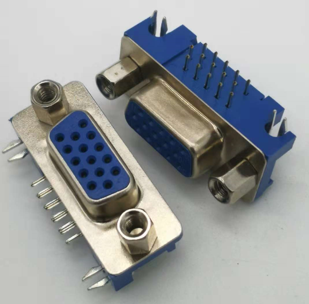 D-sub 15P Female With harpoon Straight locks