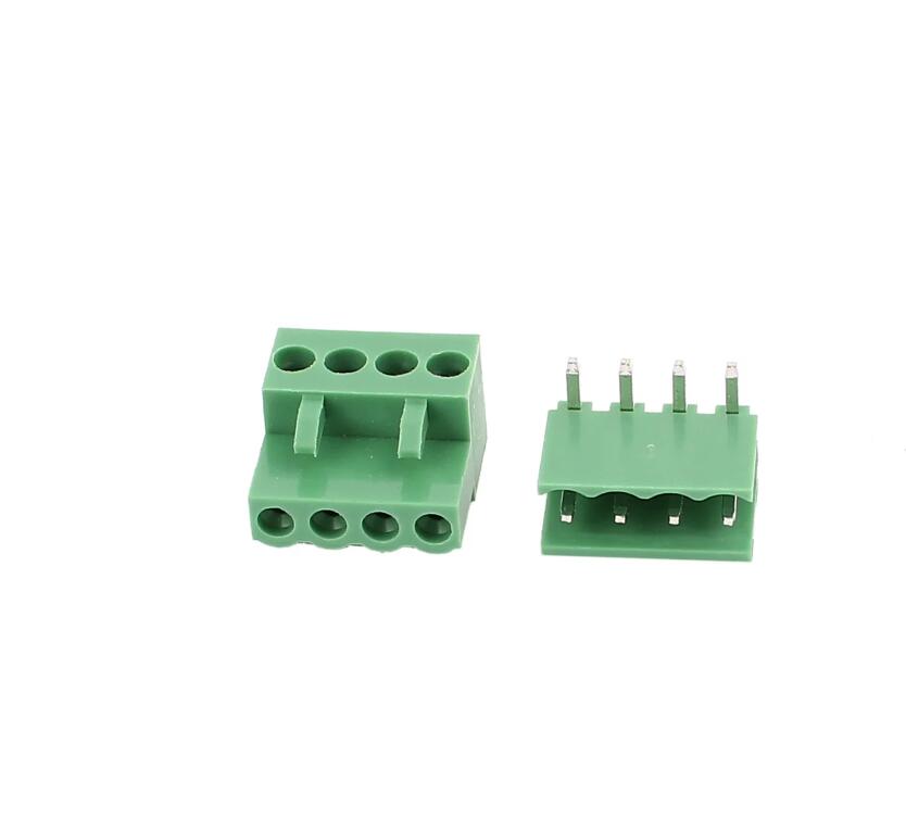 3.96mm pitch 4way/pin screw  PCB pluggable terminal block connector 