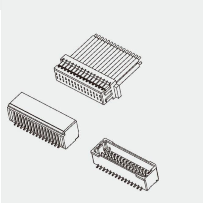 A1006 Series Dual Row Type Wire to Board Connector  1.0mm Pitch 