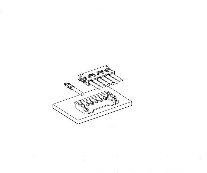 A1201 Series 1.2mm Pitch SMT  Wire to Bard Connector 