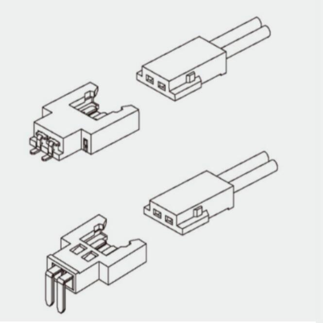 A2007 Series 2.0mm Single Row Type Wire to Board Connector 