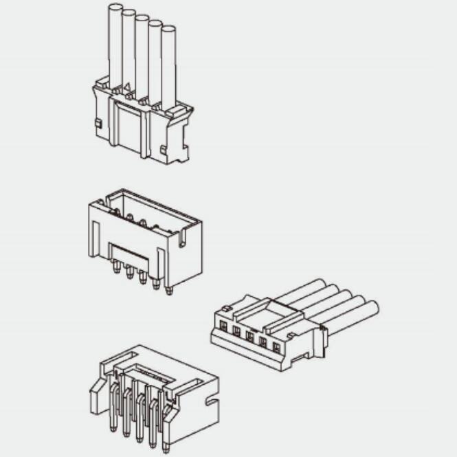 T2001 Series 2.0mm Pitch Through Hole Type Wire to Board Connector  