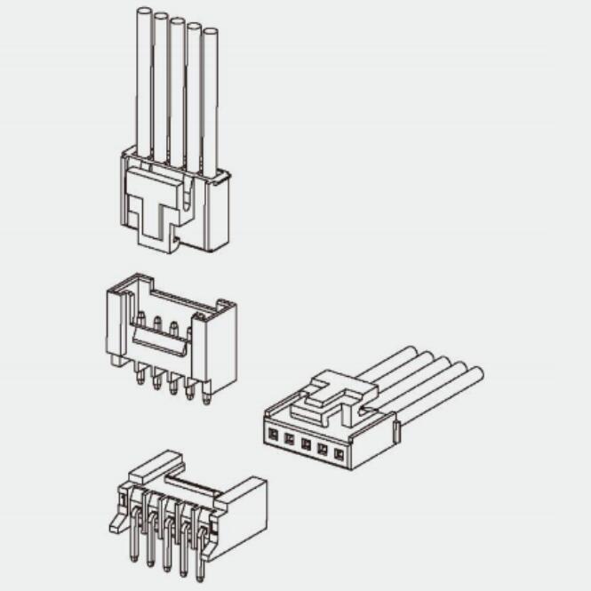 T2002 Series  2.0mm Through Hole Type Wire to Board Connector 