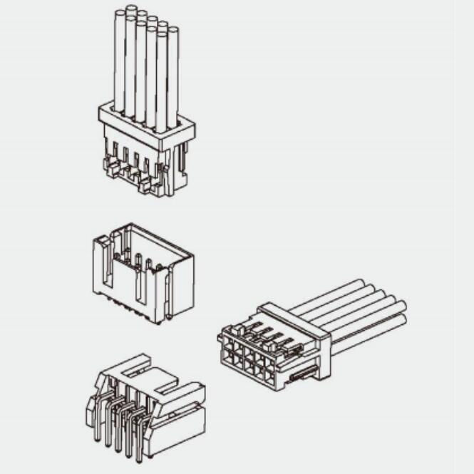 T2508 Series 2.5mm Through Hole Type Wire to Board Connector 