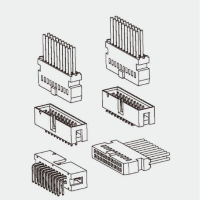 A2510 Series  2.54mm Dual Row Wire to Board Connector 