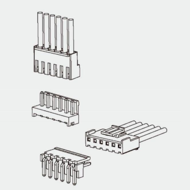 T3966 Series 3.96mm VH Wire to Board Connector  DIP type 