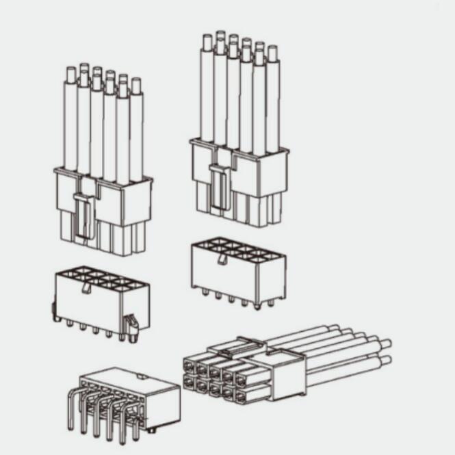 A5701 Series 5.7mm Pitch Wire to Board Connector Dual  Row Type