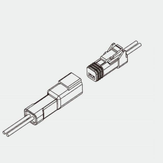 QC2001 2.0mm Pitch 2pin Male and Female Automotive Connector 