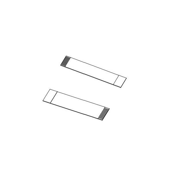 1.0mm Flexible  Flat Cable Contact On Opposite Side 