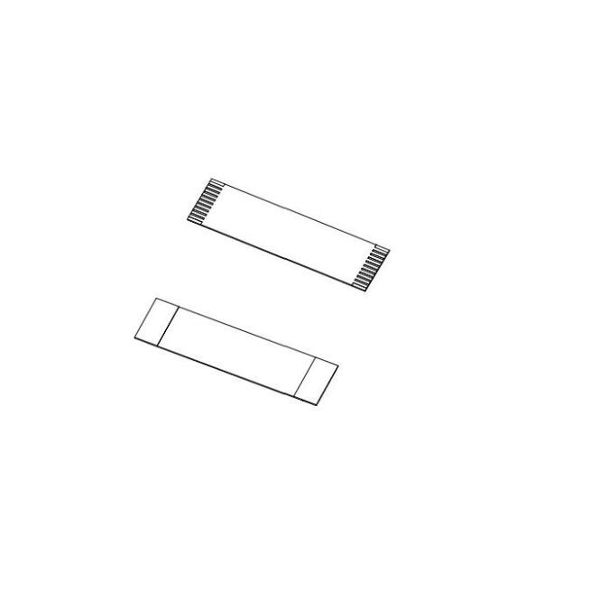 1.0mm Ptch Flat Flexible Cable Contacts On the Same Side 