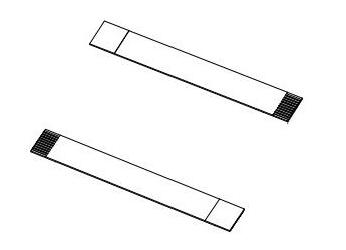 0.50mm Pitch  Flex FFC Jumper, Opposite  Side Contacts 30.00mm Cable Length, Tin (Sn) Plating