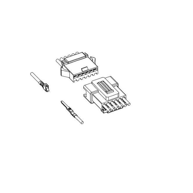 2.5mm Pitch Wire to Wire Connector  2-16pin Nylon66 Material 